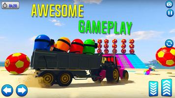 Superheroes Off road Tractor Stunt Racing 스크린샷 2