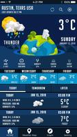 Prévisions météo, App météo, Radar météo aujourd'h Affiche