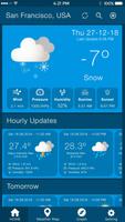 Weather Update With Time Date & Temperature Live الملصق