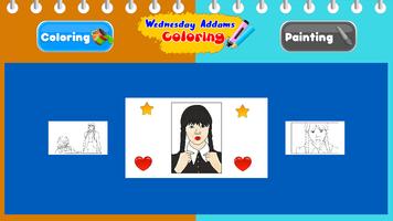 Wednesday Addams Coloring Book تصوير الشاشة 2