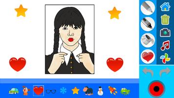 Wednesday Addams Coloring Book تصوير الشاشة 3