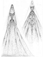 Wedding Dress Sketch اسکرین شاٹ 2