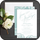 Hochzeits-Einladungs-Design Zeichen