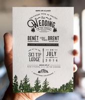 結婚式の招待状のデザイン ポスター