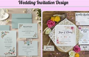 結婚式の招待状のデザイン ポスター
