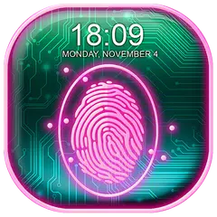 Fingerabdruck Sperrbildschirm Streich  App