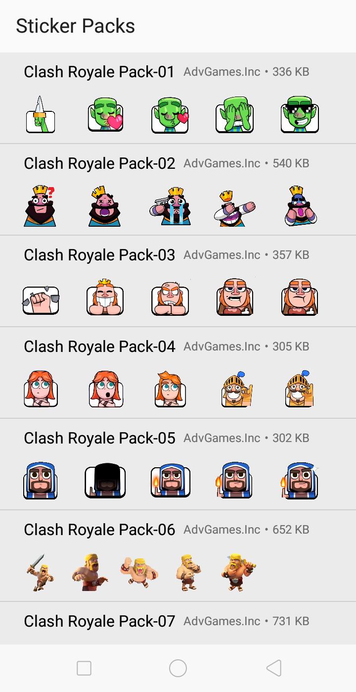 Clash Royale Whatsapp Stickers For Android Apk Download