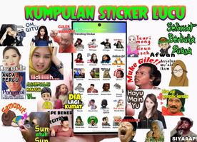 Kumpulan Sticker Lucu Keren WA پوسٹر