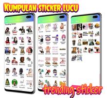 Kumpulan Sticker Lucu Keren WA ảnh chụp màn hình 2