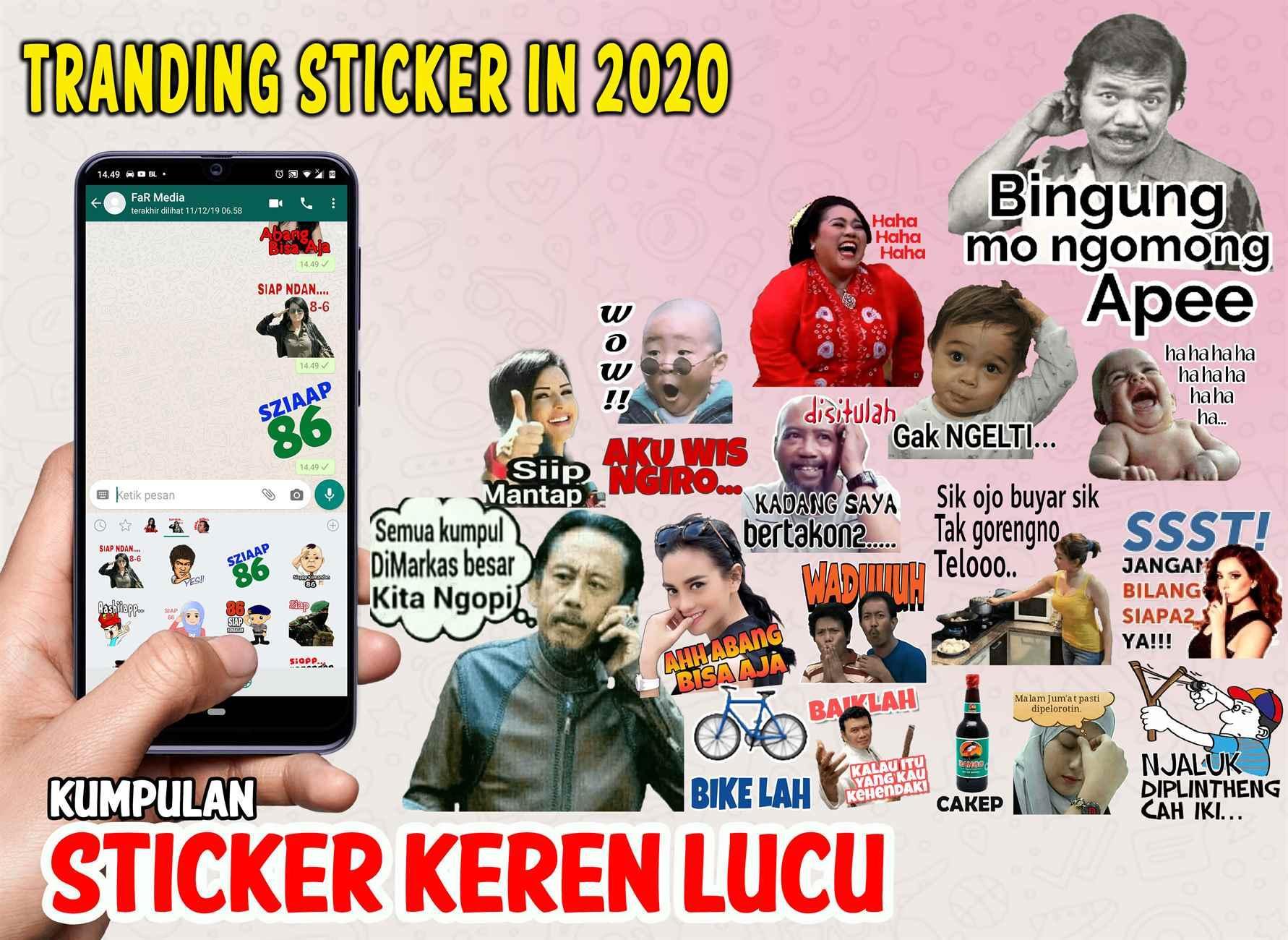 Kumpulan Sticker Keren Lucu WAStickerApps WhatsApp  for 