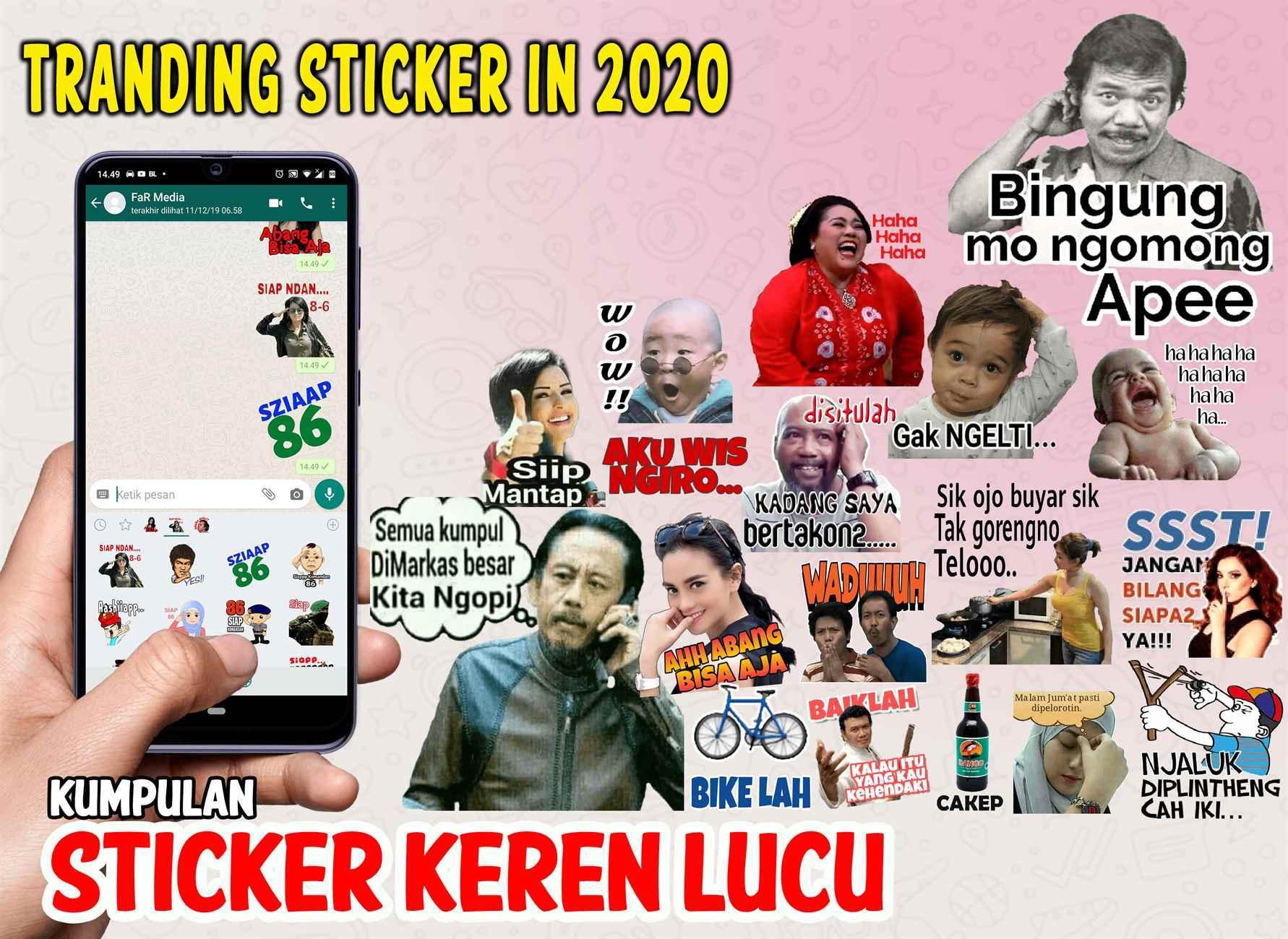Kumpulan Sticker Keren Lucu Wastickerapps Whatsapp For Android