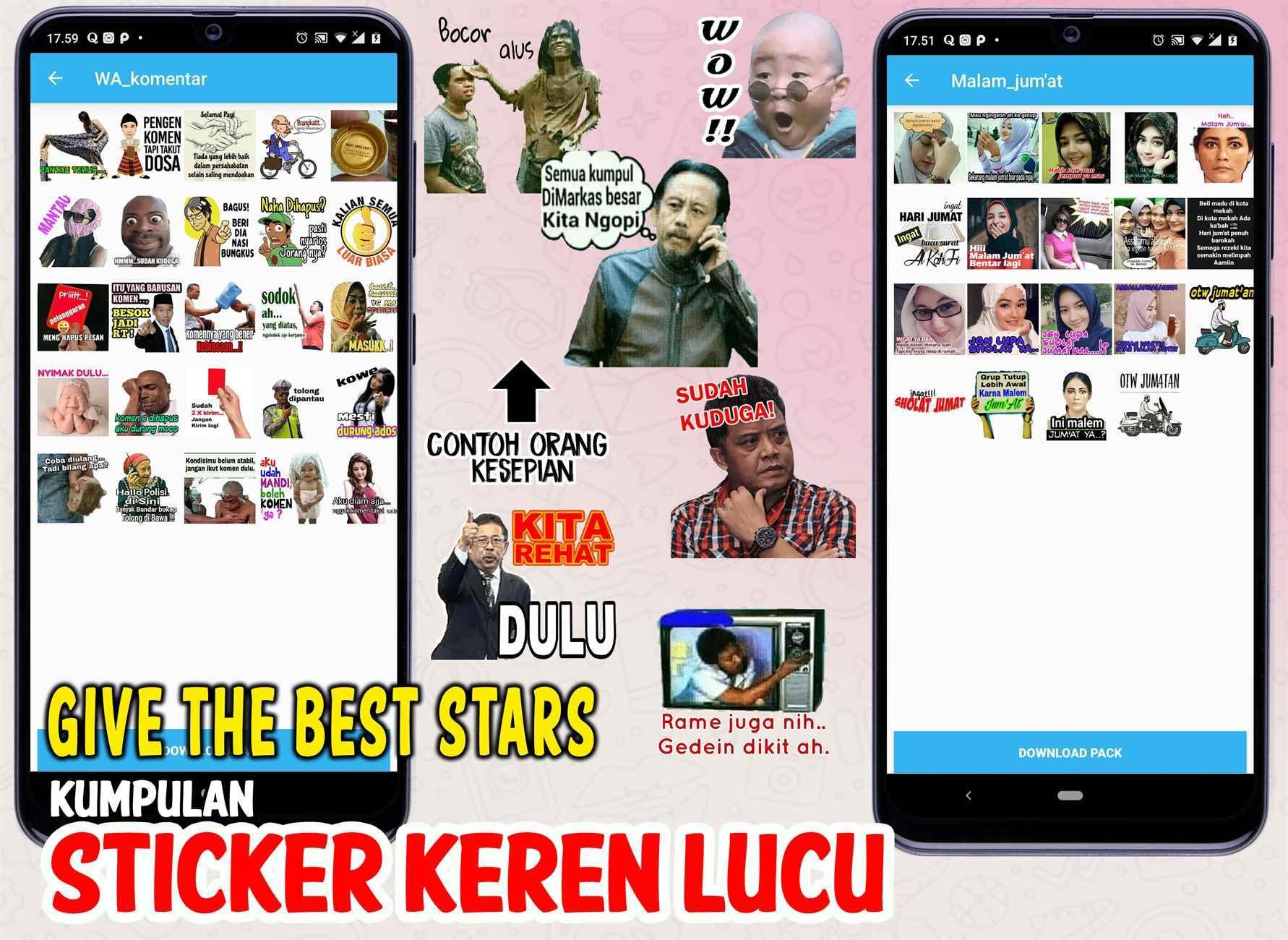 Kumpulan Sticker Keren Lucu Wastickerapps Whatsapp For Android