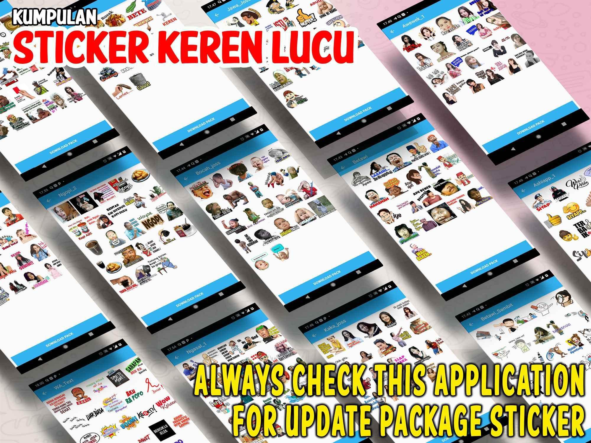 Kumpulan Sticker Keren Lucu Wastickerapps Whatsapp For Android