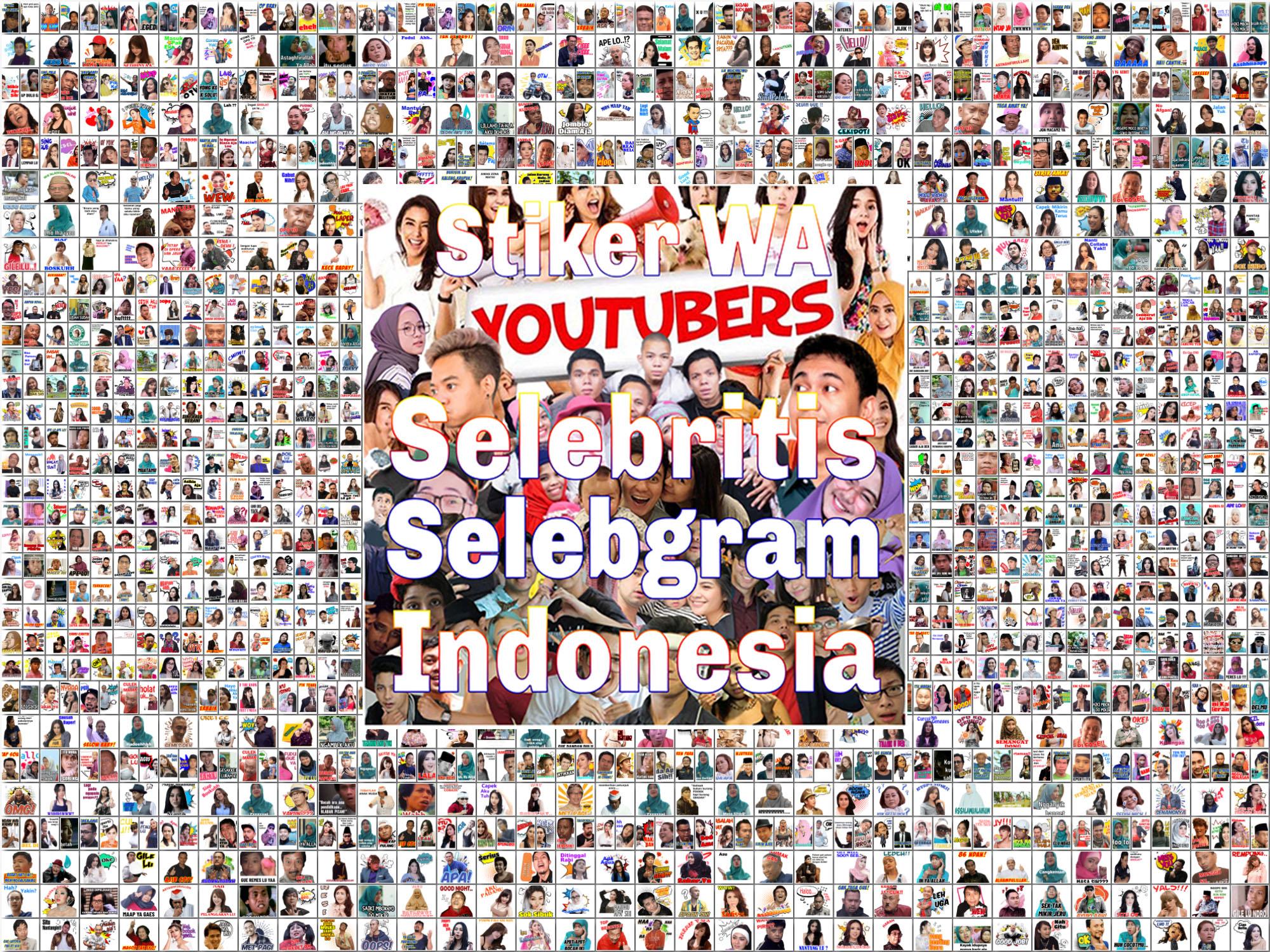 Stiker WA Lucu Youtuber Selebgram Artis Indonesia APK