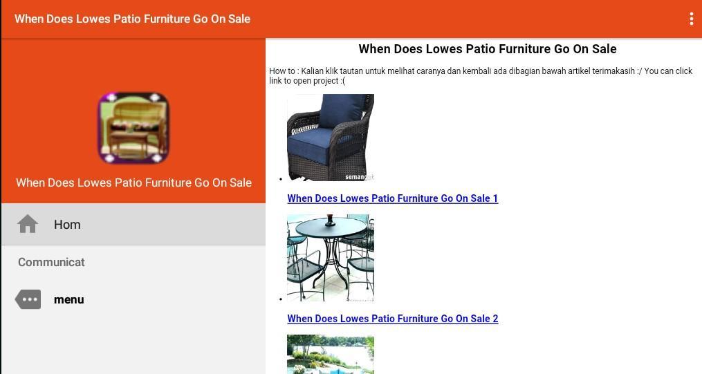 When Does Lowes Patio Furniture Go On Sale for Android - APK Download When Does Lowes Patio Furniture Go On Sale for Android - APK Download