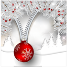 White Christmas Pattern Lock S icon