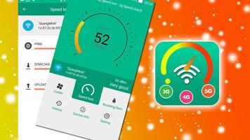 SPEEDCHECK - Wifi, 5g, 4g, 3g, 2g Smart SpeedMeter plakat