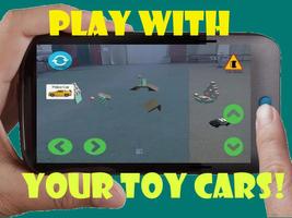 खिलौना कार संवर्धित वास्तविकता पोस्टर