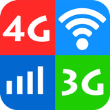 Test de vitesse Wi-Fi, 5G, 4G icône