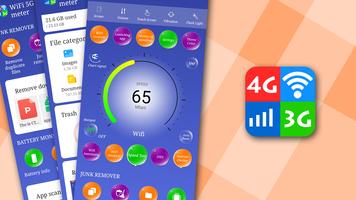 WiFi, 5G, 4G, 3G speed test পোস্টার