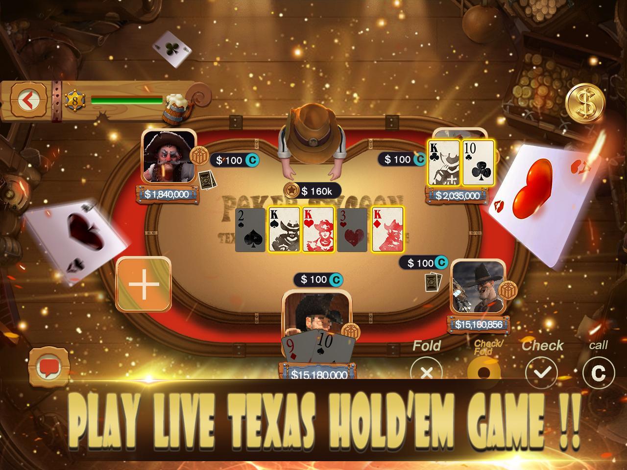 Wild West Poker- Free online Texas Holdem Poker pour Android - Téléchargez  l'APK