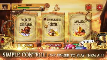Wild West Poker- Free online Texas Holdem Poker स्क्रीनशॉट 2