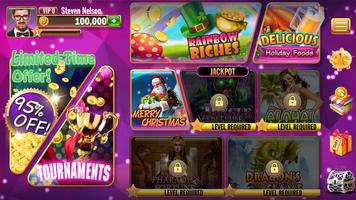 FREE OFFLINE Vegas Slots: Casino's Chicken Dinner 截圖 1