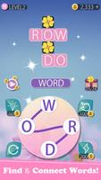 Flower Word - Sea of Flowers, Free Crossword Game Affiche