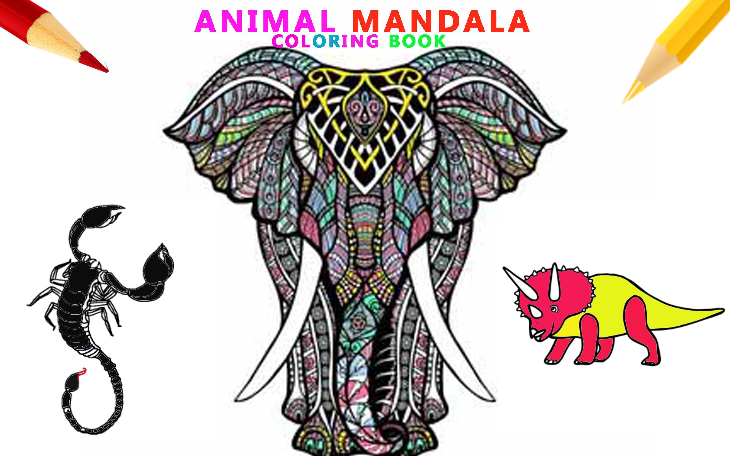 Animal coloring mandala pages apk for android download