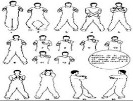 Techniques d'arts martiaux de Wing Chun Affiche