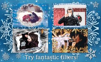 Winter Photo Frames With Snowfall اسکرین شاٹ 3