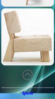 Conception de chaises en bois Affiche