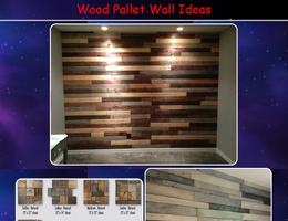 Wood Pallet Wall Designs โปสเตอร์