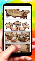 Wooden Sofa Set Design idea постер