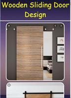 Design de porta deslizante de madeira Affiche