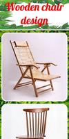 Conception de chaise en bois Affiche