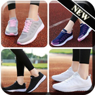 Kadın spor ayakkabı simgesi