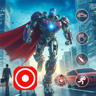 Robot Transform Mech War Arena Zeichen