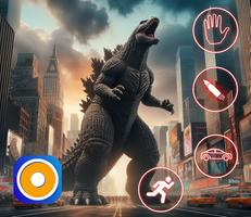 City Monster Godzilla Rampage الملصق