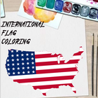 coloration du drapeau du monde icône