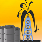 Forage de pétrole brut icône