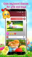 Easter Keyboard 🐰 Keypad Themes With Emoji captura de pantalla 3