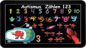 Autismus  Zählen 123 Plakat