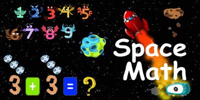 Space Math for Kids Plakat