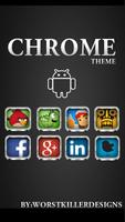 CHROME APEX NOVA GO ADW THEME 포스터