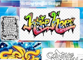 writing graffiti design الملصق