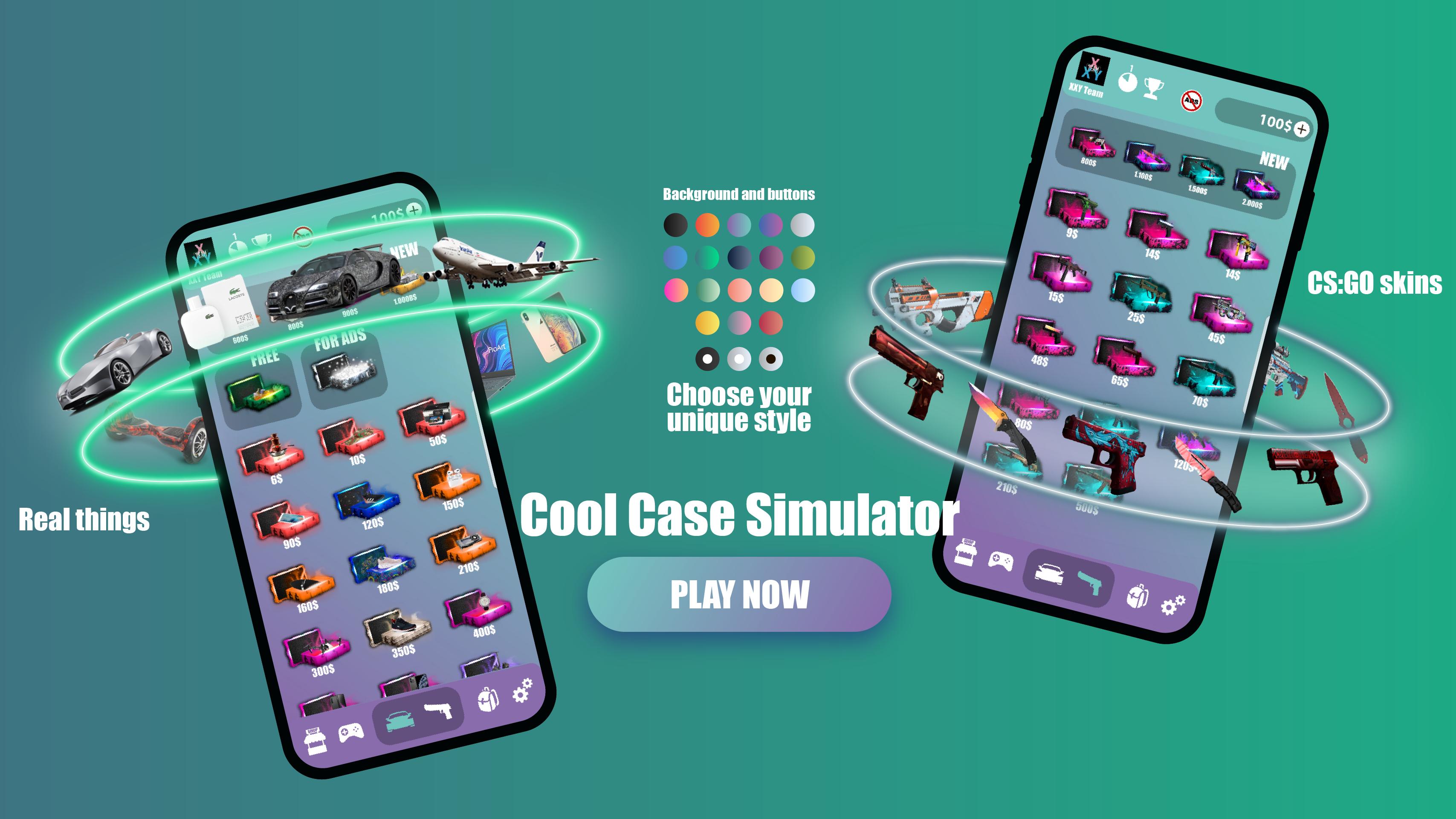 Скачать Cool Case — кейс симулятор. Кейсы cs go и вещи APK для Android
