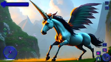 Magic Flying Unicorn Pony Game تصوير الشاشة 1