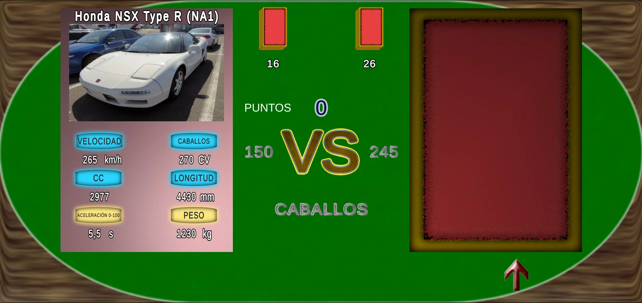 Cartas de Coches Cartas de Coches