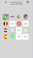 Football grid quiz poster
